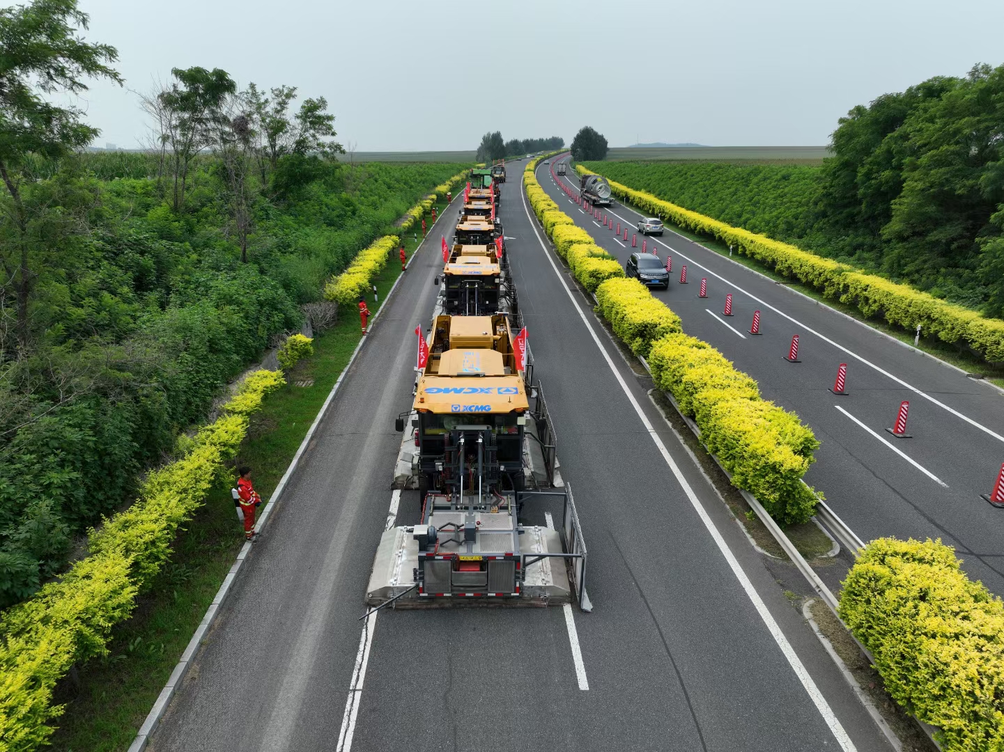 Liaoning G25 Changchun–Shenzhen Expressway (Chaoyang section) — hot in-place recycling
