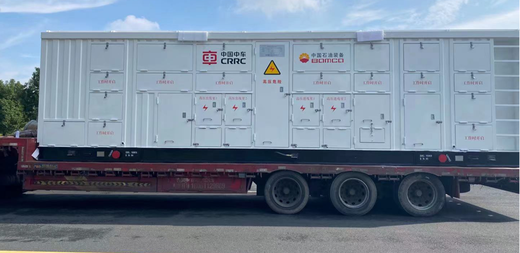 High-Capacity Fracturing VFD Drive Station