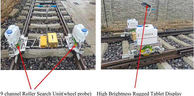 RTS18-B Dual Rail Hand push Ultrasonic Flaw Detector